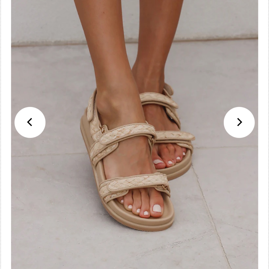 Covet Shiloh Woven Sandals 38